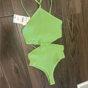 Zara Green Bodysuit